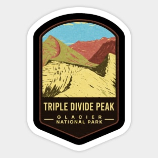 Triple Divide Peak Glacier National Park Sticker